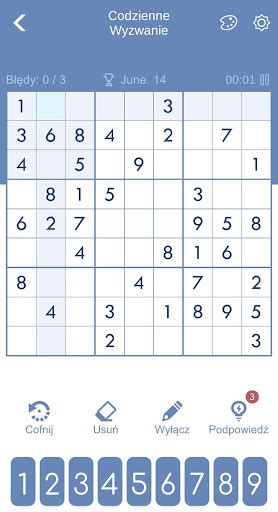 sudoku na komputer.